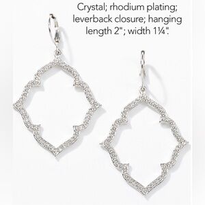 Touchstone by Swarovski crystal earrings.